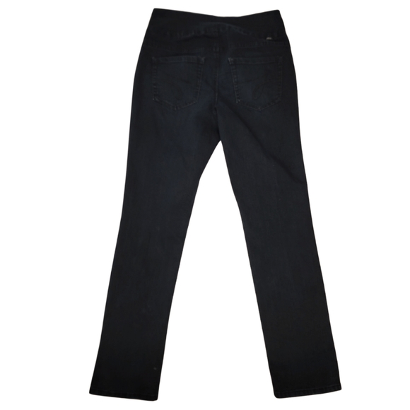 Jag strait leg pull on jeans dark wash light black. Size 8. - Picture 4 of 8